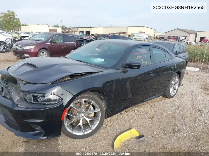 2C3CDXHG8NH182565 2022 Dodge Charger Gt Rwd