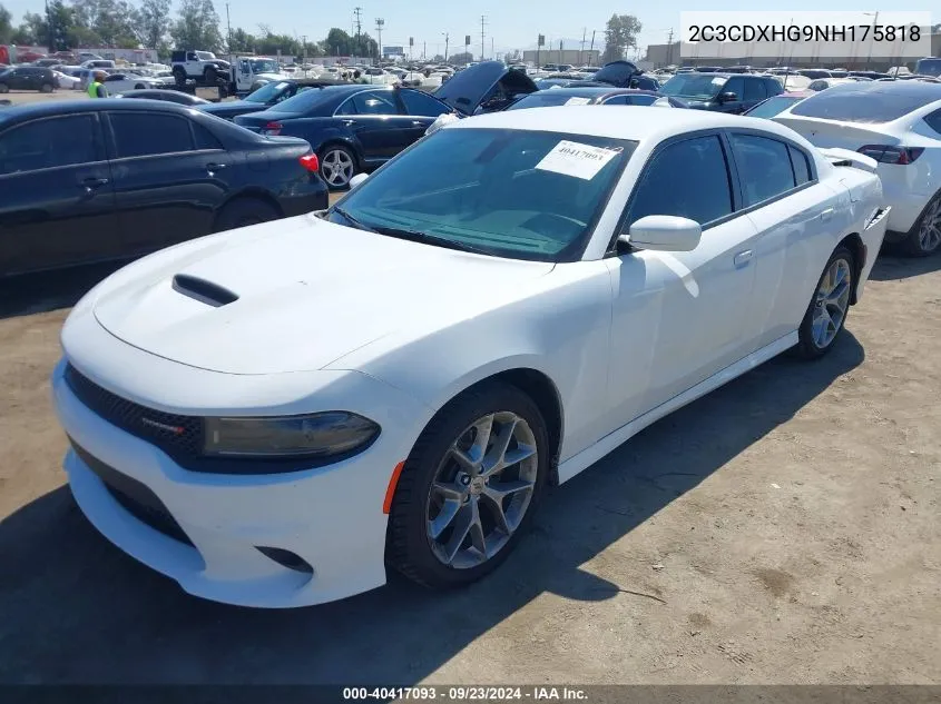 2C3CDXHG9NH175818 2022 Dodge Charger Gt Rwd