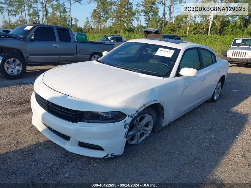 2022 Dodge Charger Sxt VIN: 2C3CDXBG8NA129325 Lot: 40422695