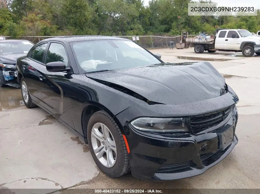 2022 Dodge Charger Sxt VIN: 2C3CDXBG9NH239283 Lot: 40423152