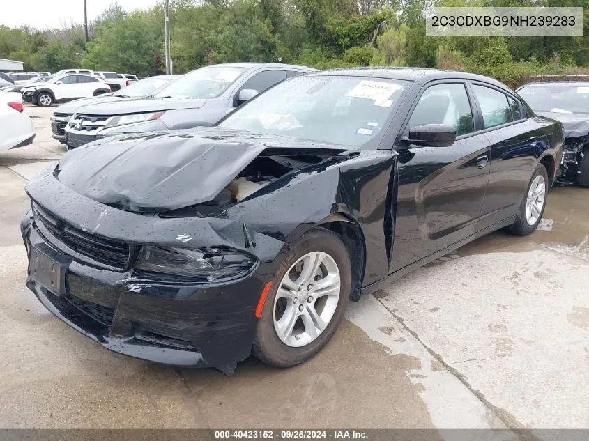 2022 Dodge Charger Sxt VIN: 2C3CDXBG9NH239283 Lot: 40423152