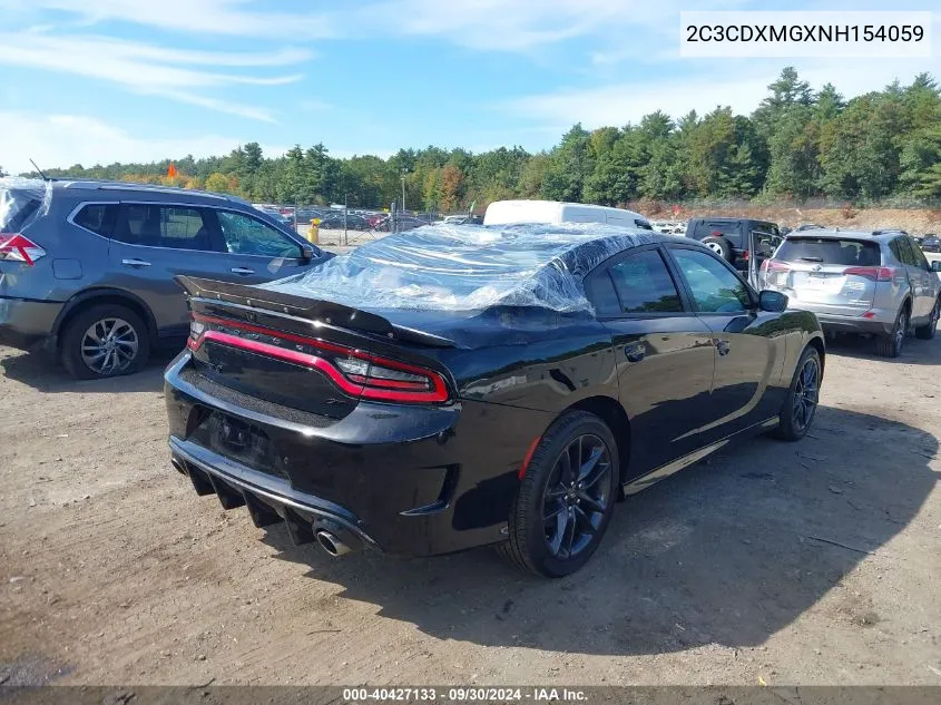 2022 Dodge Charger Gt Awd VIN: 2C3CDXMGXNH154059 Lot: 40427133