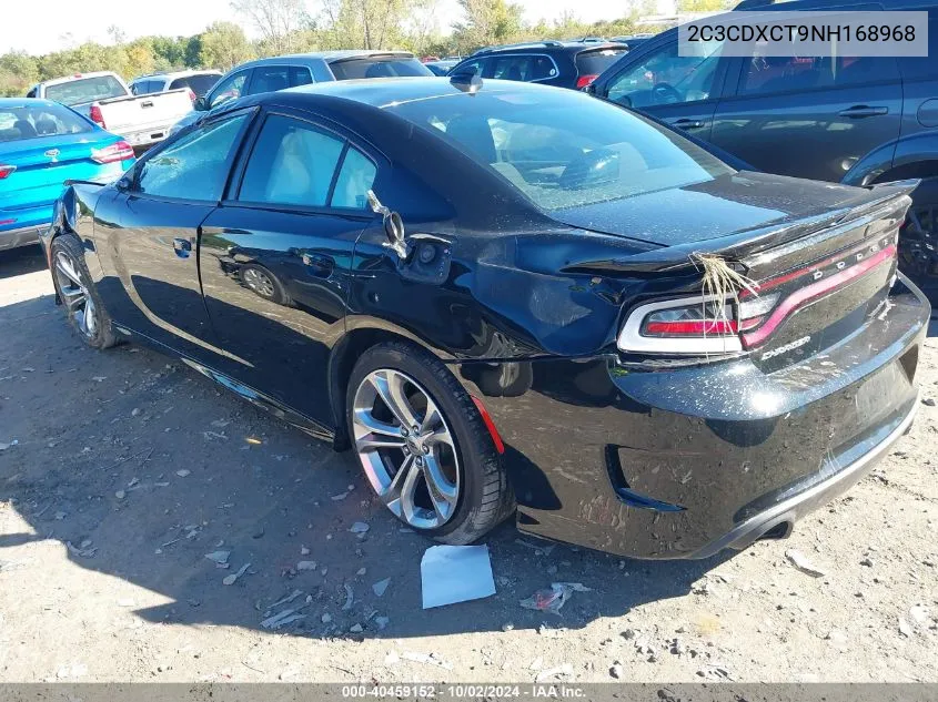 2022 Dodge Charger R/T VIN: 2C3CDXCT9NH168968 Lot: 40459152