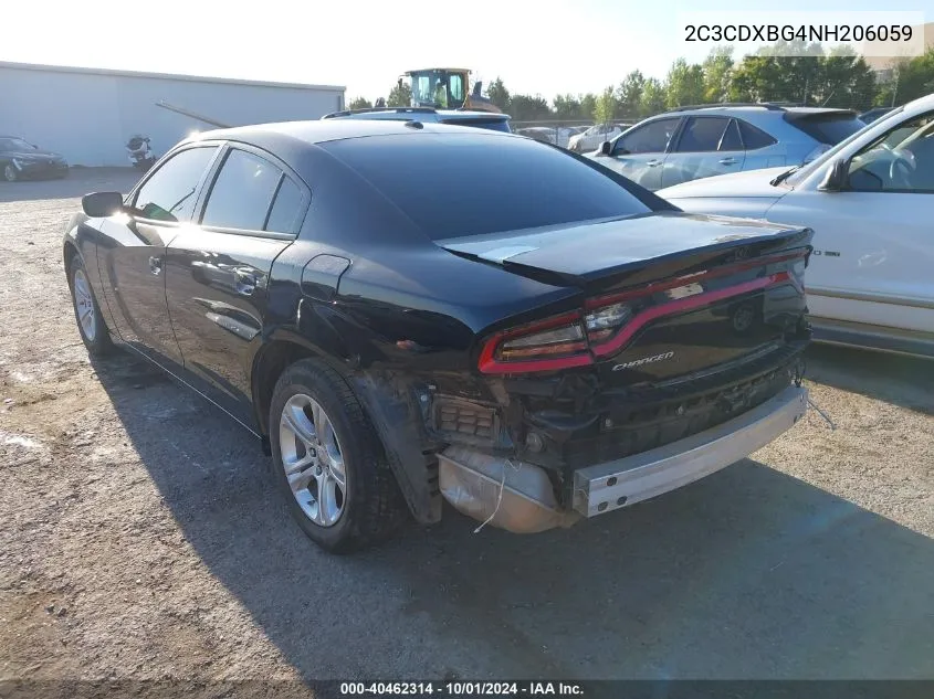 2C3CDXBG4NH206059 2022 Dodge Charger Sxt