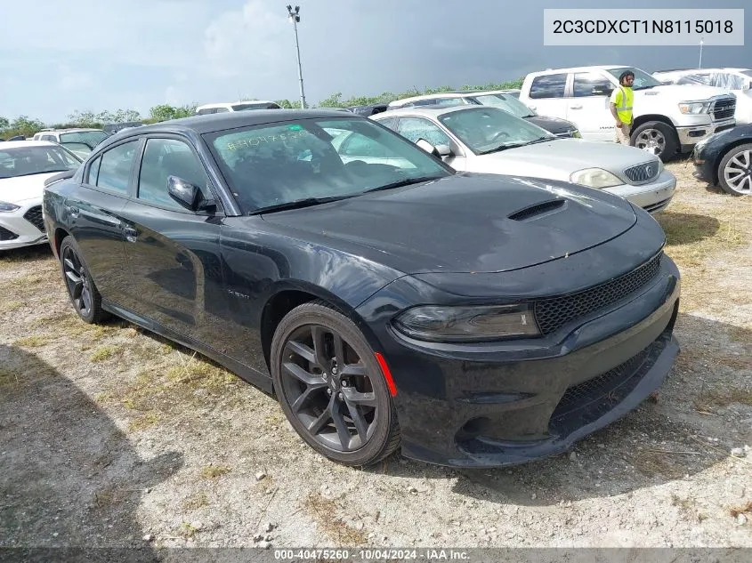 2022 Dodge Charger R/T VIN: 2C3CDXCT1N8115018 Lot: 40475260