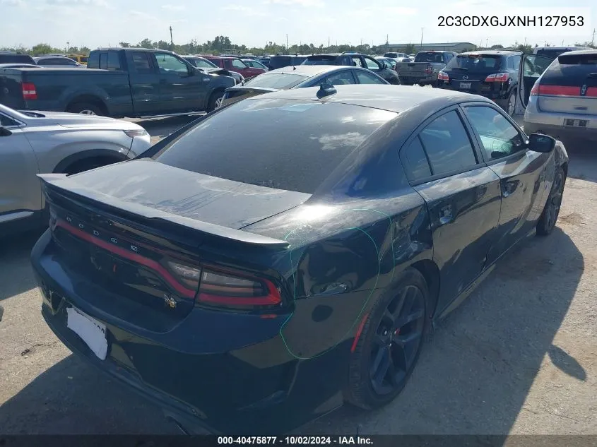 2022 Dodge Charger Scat Pack VIN: 2C3CDXGJXNH127953 Lot: 40475877