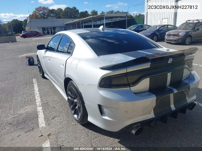 2022 Dodge Charger Scat Pack VIN: 2C3CDXGJXNH227812 Lot: 40620087