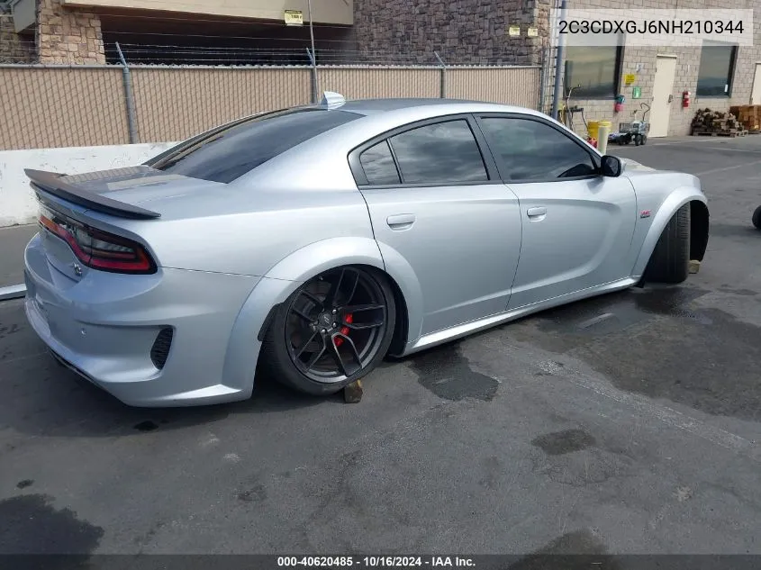 2022 Dodge Charger Scat Pack Widebody VIN: 2C3CDXGJ6NH210344 Lot: 40620485