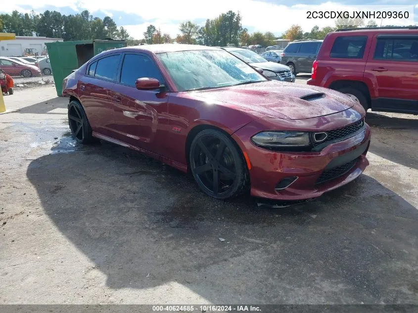 2C3CDXGJXNH209360 2022 Dodge Charger Scat Pack