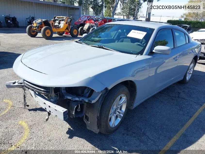 2022 Dodge Charger Sxt Rwd VIN: 2C3CDXBG5NH145823 Lot: 40636894