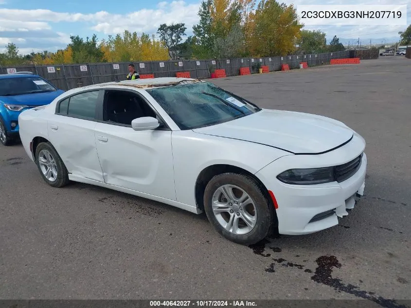 2022 Dodge Charger Sxt Rwd VIN: 2C3CDXBG3NH207719 Lot: 40642027