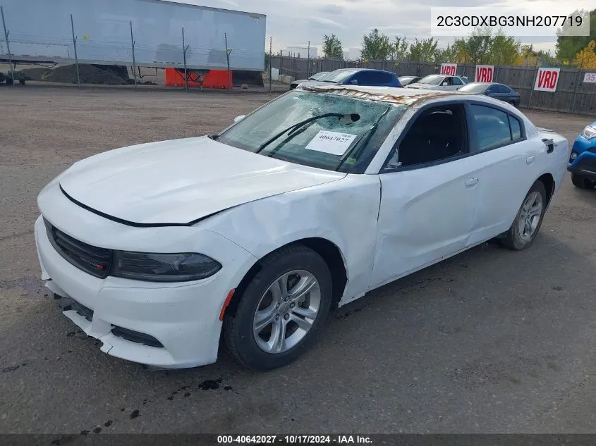 2022 Dodge Charger Sxt Rwd VIN: 2C3CDXBG3NH207719 Lot: 40642027