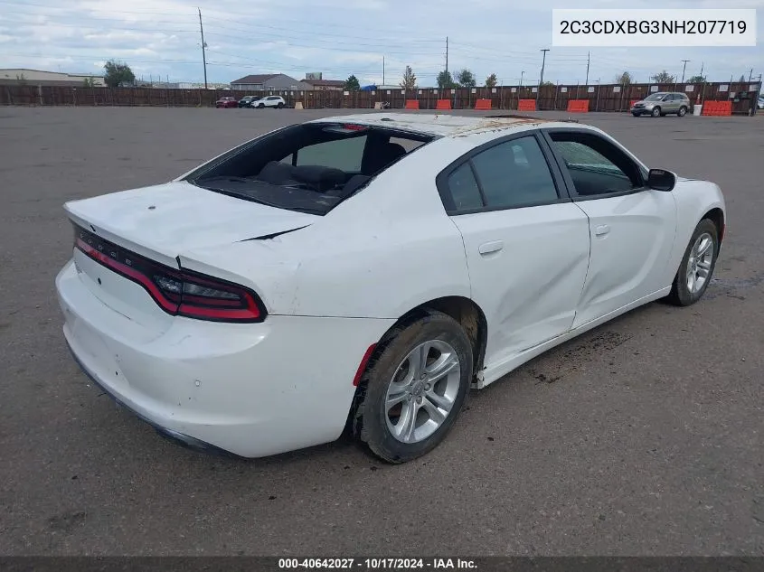 2022 Dodge Charger Sxt Rwd VIN: 2C3CDXBG3NH207719 Lot: 40642027