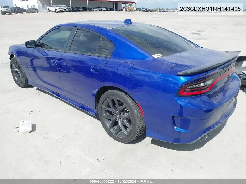 2C3CDXHG1NH141405 2022 Dodge Charger Gt Rwd