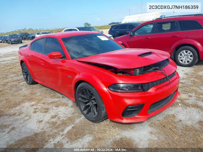 2022 Dodge Charger Scat Pack Widebody VIN: 2C3CDXGJ7NH186359 Lot: 40659145