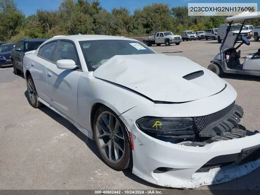 2022 Dodge Charger Gt VIN: 2C3CDXHG2NH176096 Lot: 40682442