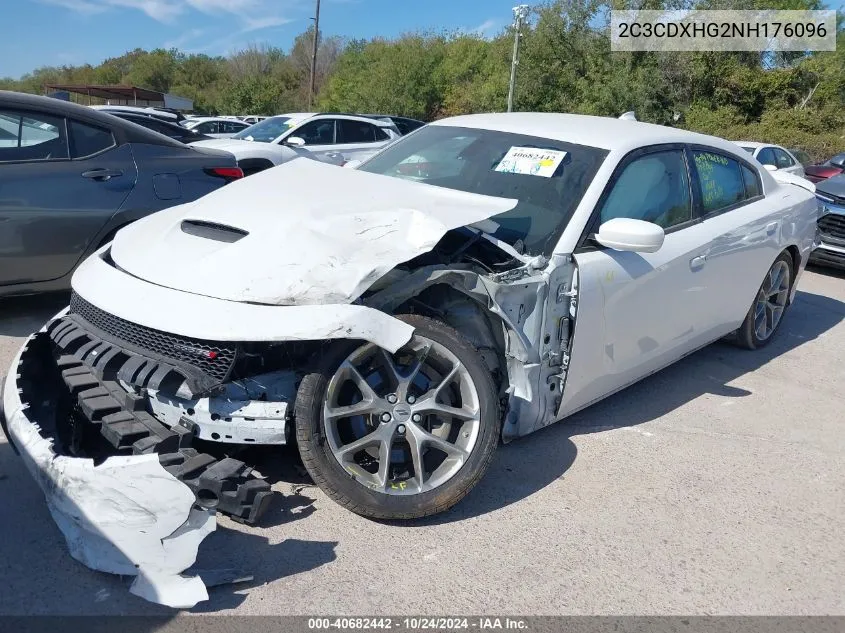 2022 Dodge Charger Gt VIN: 2C3CDXHG2NH176096 Lot: 40682442