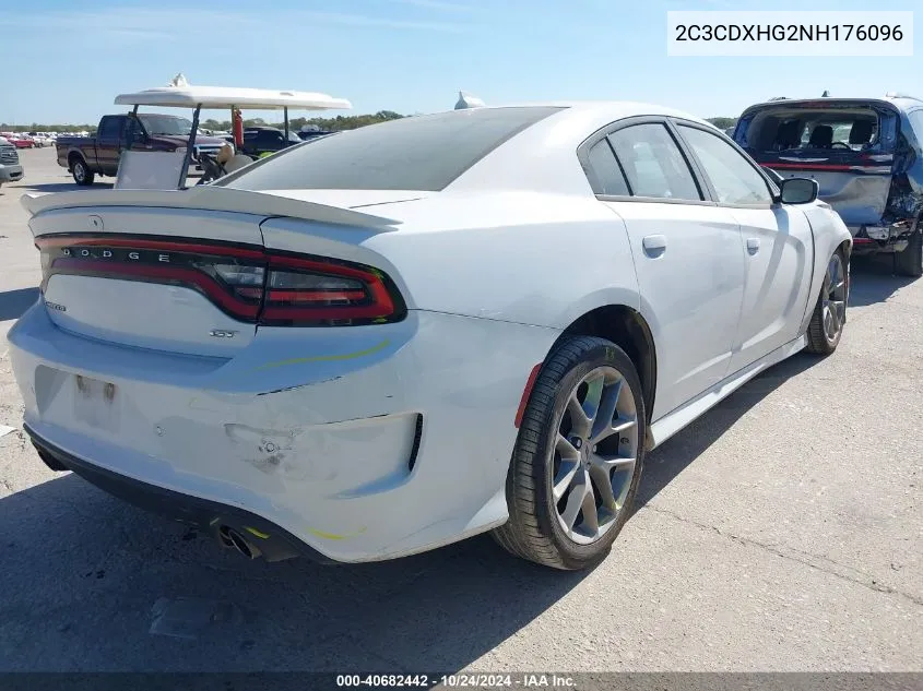 2022 Dodge Charger Gt VIN: 2C3CDXHG2NH176096 Lot: 40682442