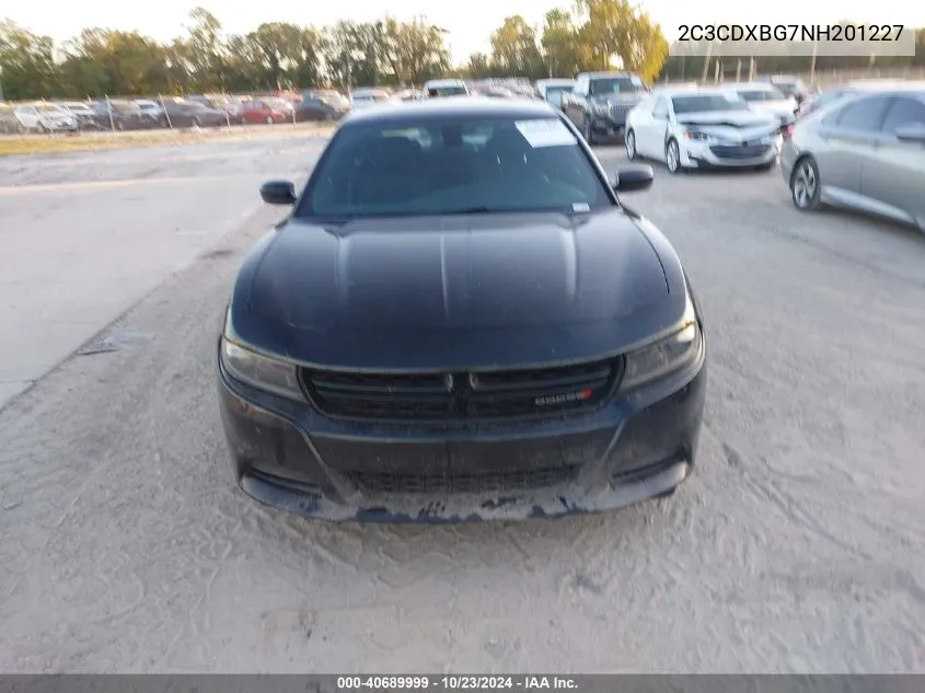 2022 Dodge Charger Sxt Rwd VIN: 2C3CDXBG7NH201227 Lot: 40689999