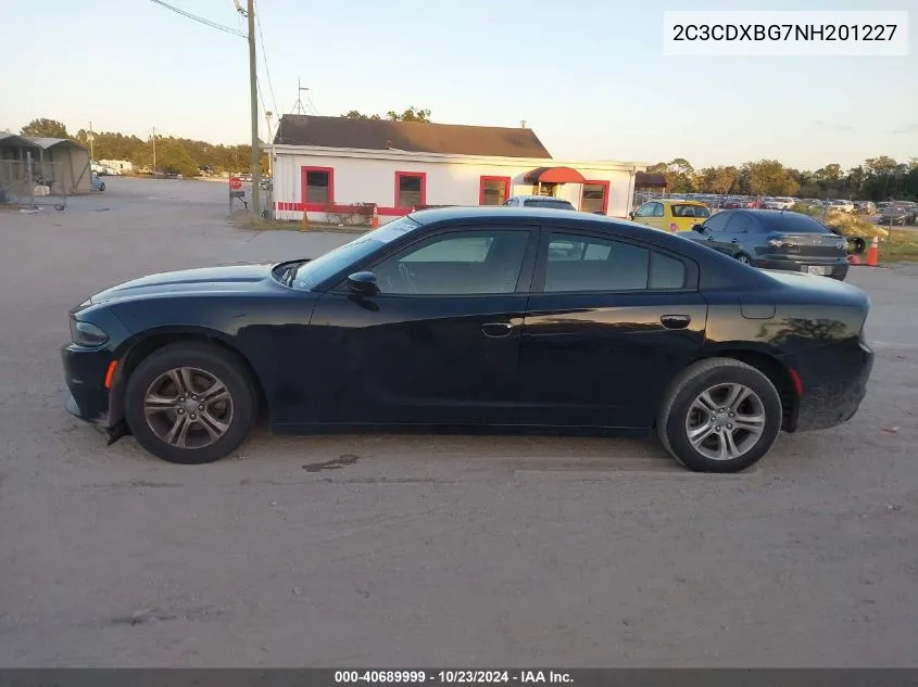 2022 Dodge Charger Sxt Rwd VIN: 2C3CDXBG7NH201227 Lot: 40689999