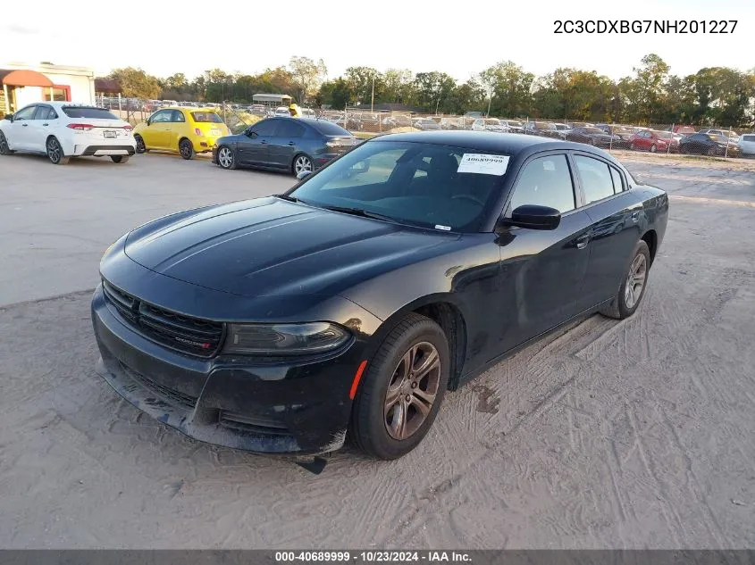 2C3CDXBG7NH201227 2022 Dodge Charger Sxt Rwd