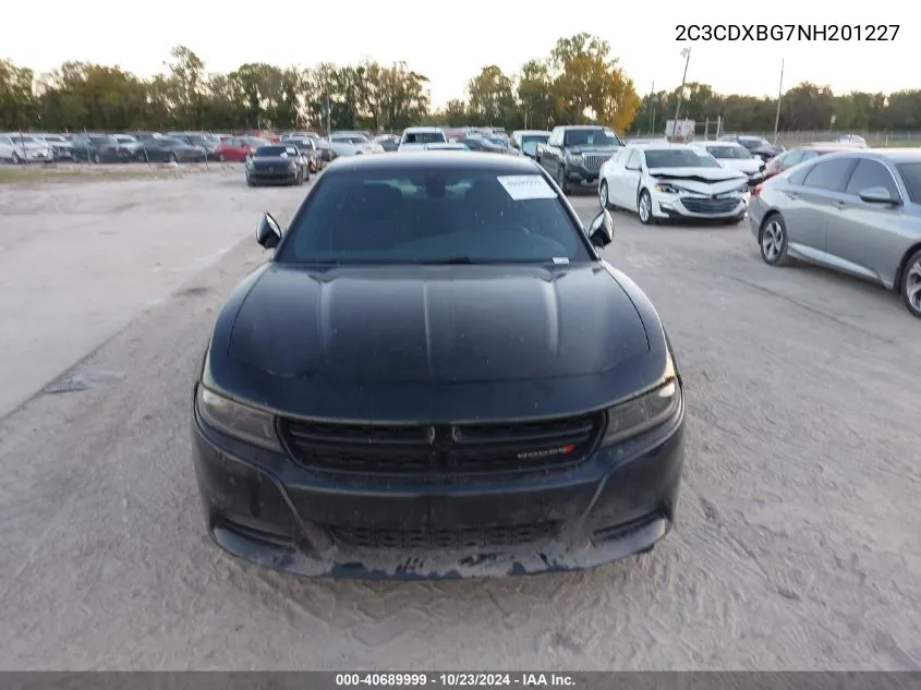 2022 Dodge Charger Sxt Rwd VIN: 2C3CDXBG7NH201227 Lot: 40689999