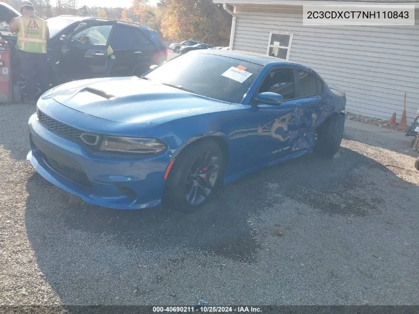 2022 Dodge Charger R/T VIN: 2C3CDXCT7NH110843 Lot: 40690211