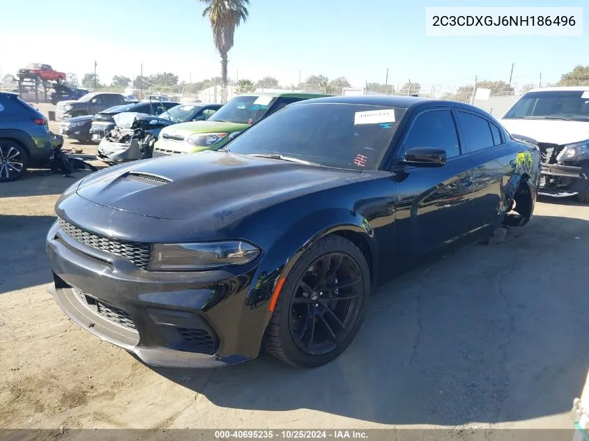 2022 Dodge Charger Scat Pack Widebody VIN: 2C3CDXGJ6NH186496 Lot: 40695235