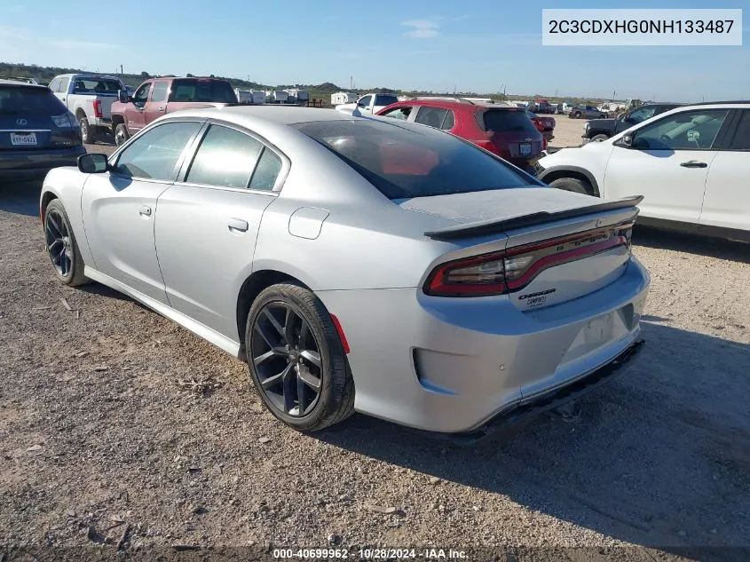 2022 Dodge Charger Gt Rwd VIN: 2C3CDXHG0NH133487 Lot: 40699962