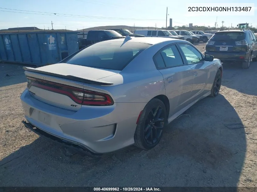 2022 Dodge Charger Gt Rwd VIN: 2C3CDXHG0NH133487 Lot: 40699962