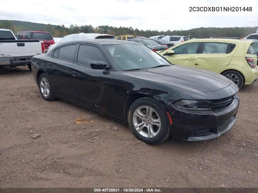 2022 Dodge Charger Sxt Rwd VIN: 2C3CDXBG1NH201448 Lot: 40729931