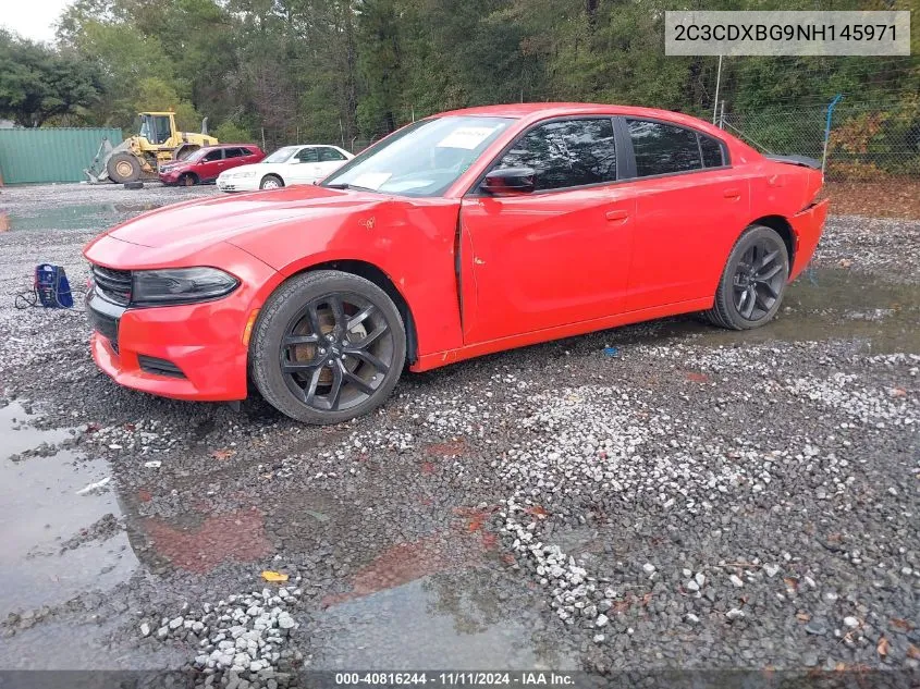 2022 Dodge Charger Sxt Rwd VIN: 2C3CDXBG9NH145971 Lot: 40816244