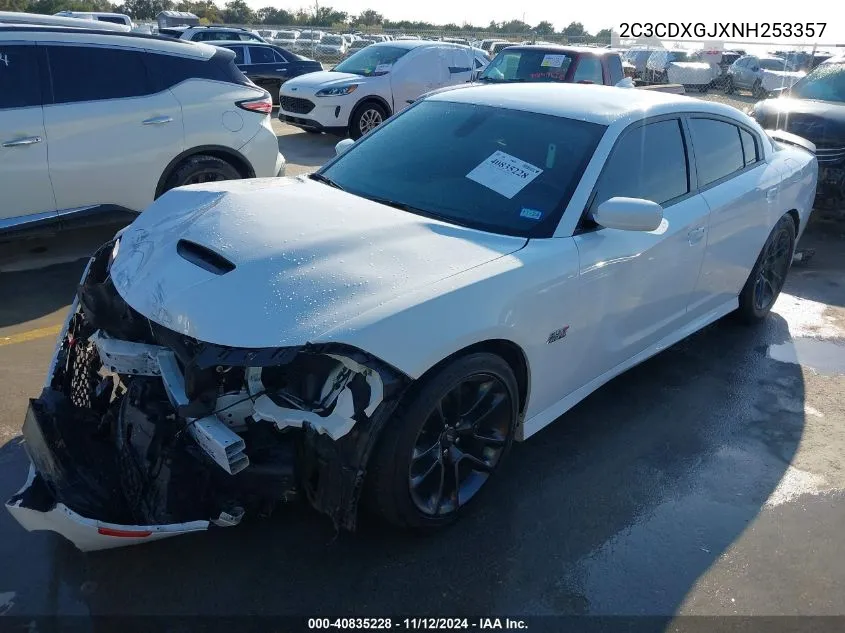 2022 Dodge Charger Scat Pack VIN: 2C3CDXGJXNH253357 Lot: 40835228