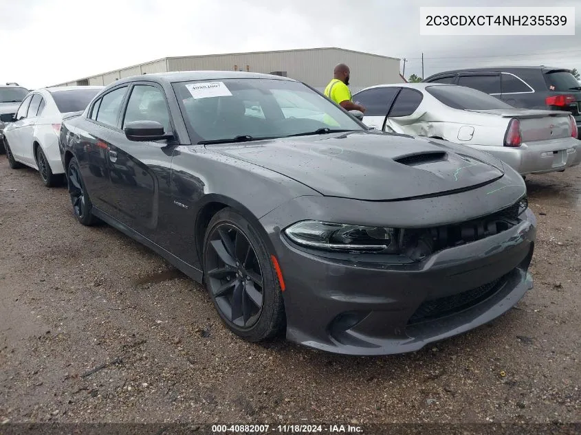 2022 Dodge Charger R/T VIN: 2C3CDXCT4NH235539 Lot: 40882007