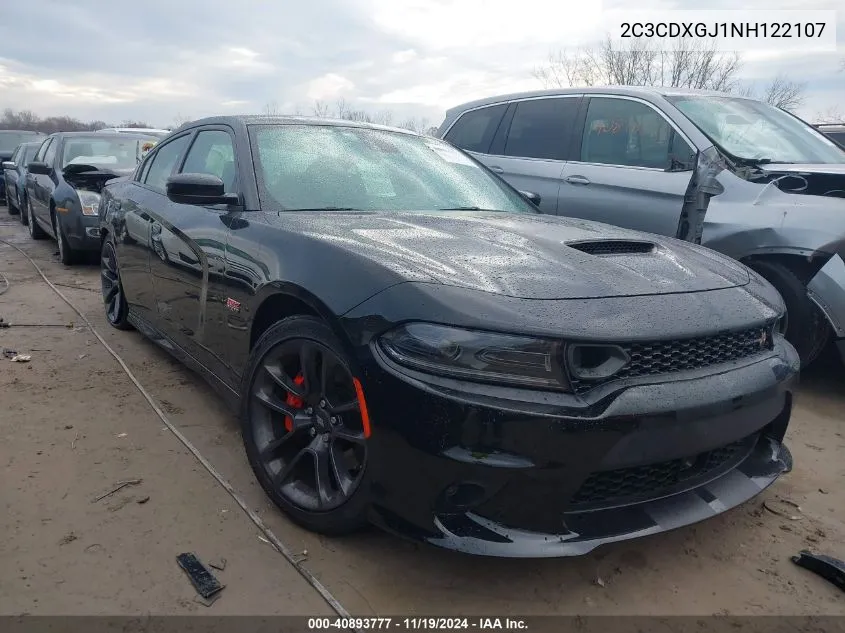 2022 Dodge Charger Scat Pack VIN: 2C3CDXGJ1NH122107 Lot: 40893777