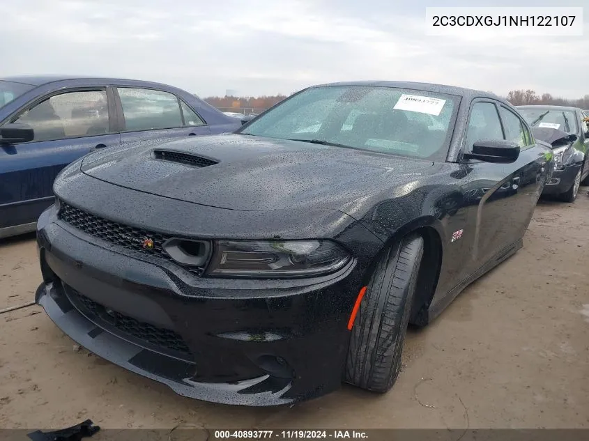 2022 Dodge Charger Scat Pack VIN: 2C3CDXGJ1NH122107 Lot: 40893777