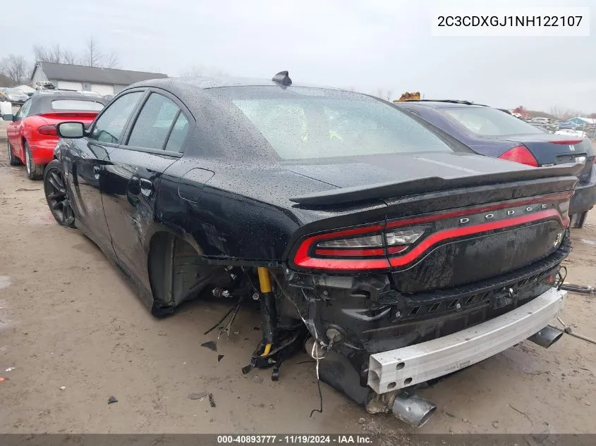 2022 Dodge Charger Scat Pack VIN: 2C3CDXGJ1NH122107 Lot: 40893777