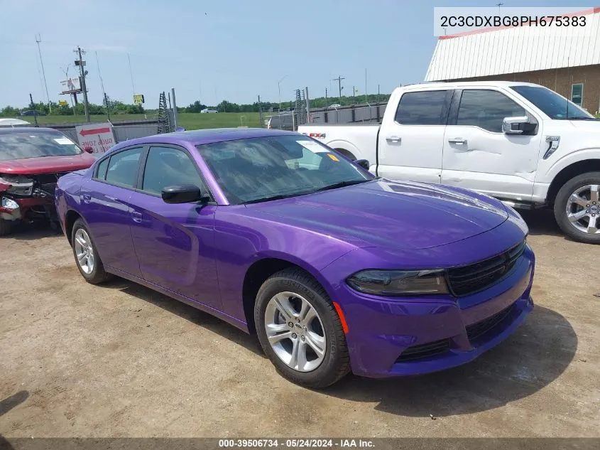 2023 Dodge Charger Sxt VIN: 2C3CDXBG8PH675383 Lot: 39506734