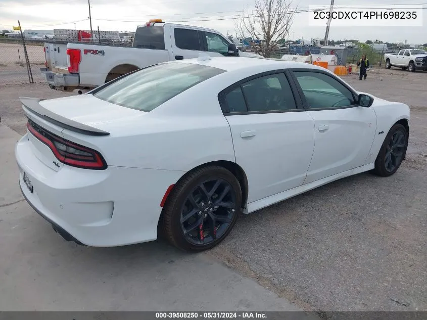 2023 Dodge Charger R/T VIN: 2C3CDXCT4PH698235 Lot: 39508250