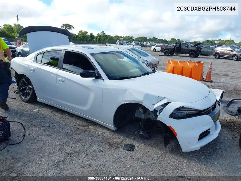 2023 Dodge Charger Sxt VIN: 2C3CDXBG2PH508744 Lot: 39634181