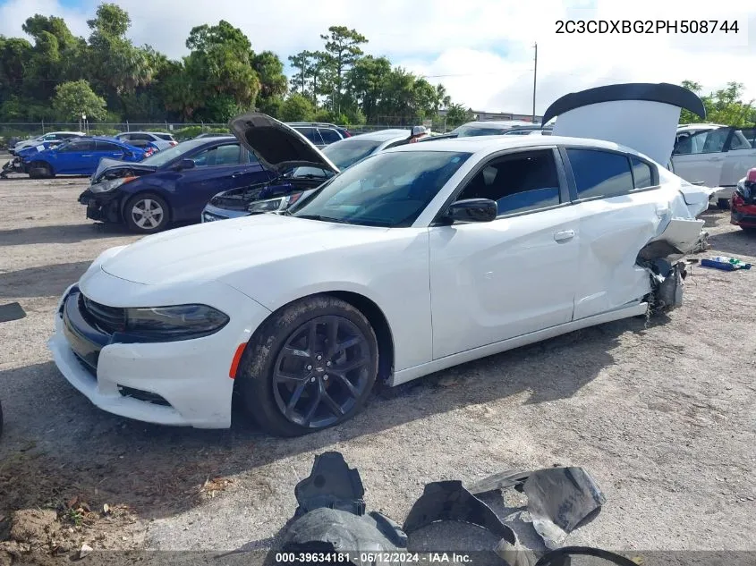 2023 Dodge Charger Sxt VIN: 2C3CDXBG2PH508744 Lot: 39634181