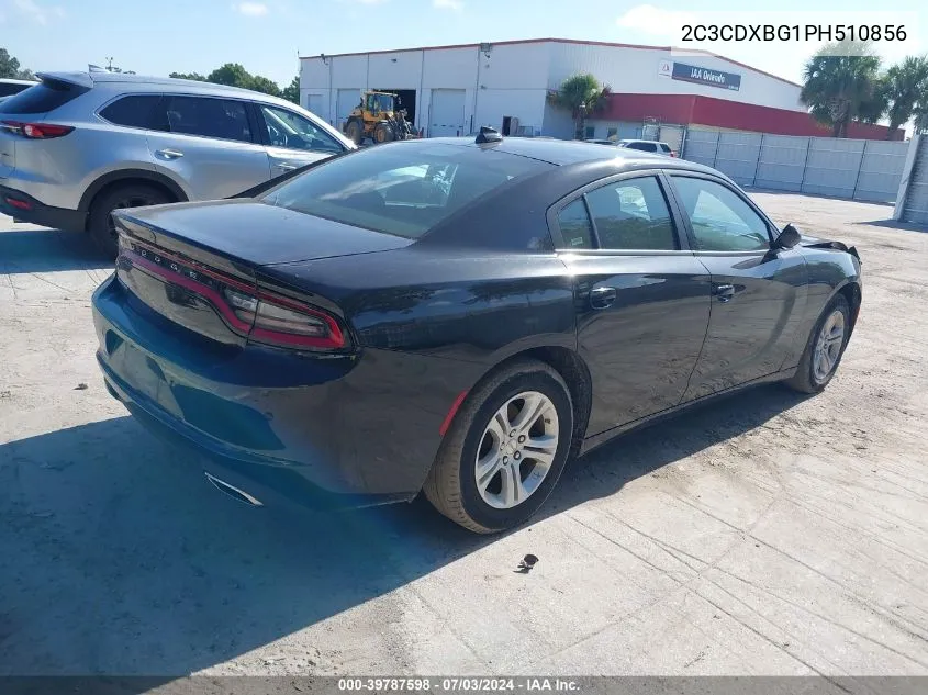 2023 Dodge Charger Sxt VIN: 2C3CDXBG1PH510856 Lot: 39787598