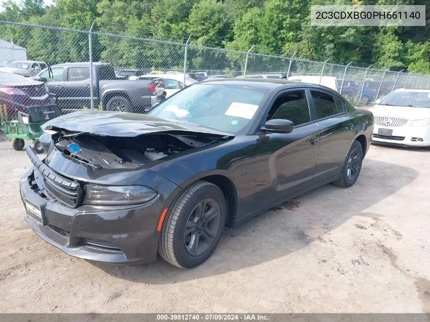 2023 Dodge Charger Sxt VIN: 2C3CDXBG0PH661140 Lot: 39812740