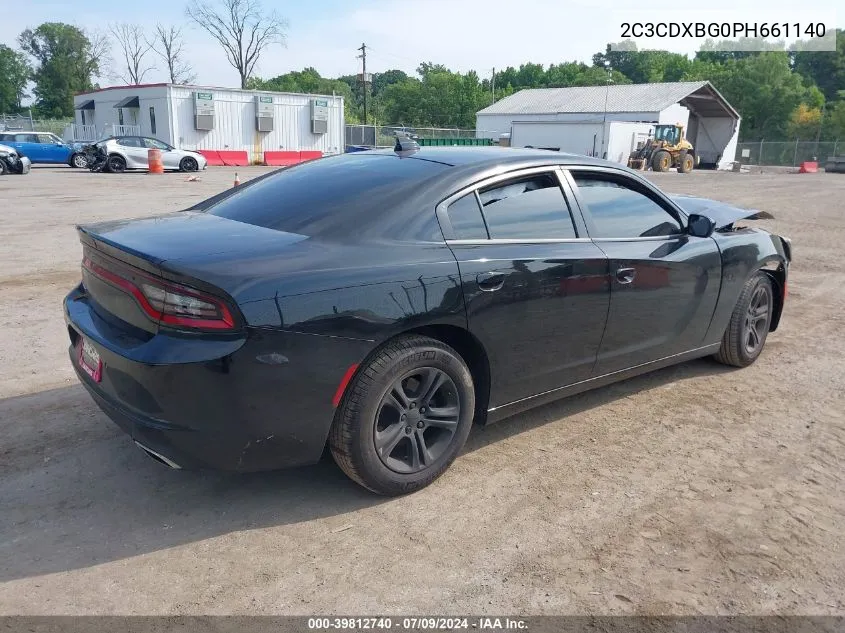 2023 Dodge Charger Sxt VIN: 2C3CDXBG0PH661140 Lot: 39812740