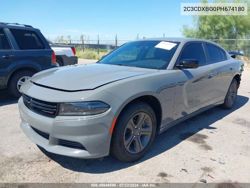 2C3CDXBG0PH674180 2023 Dodge Charger Sxt