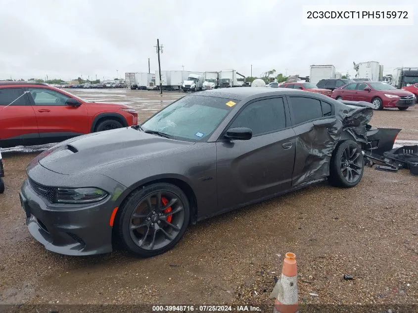 2023 Dodge Charger R/T VIN: 2C3CDXCT1PH515972 Lot: 39948716