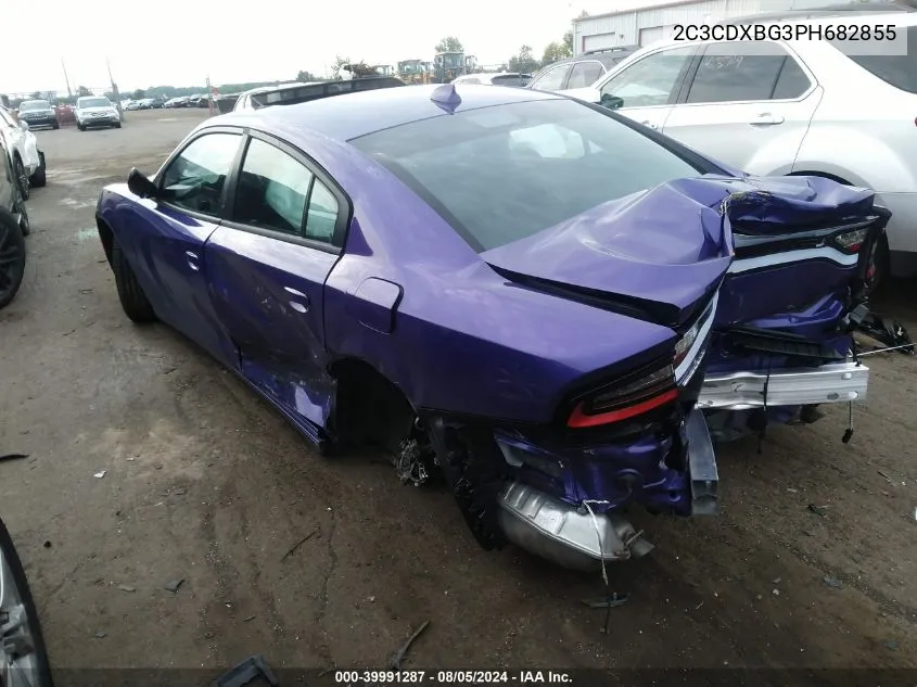 2023 Dodge Charger Sxt VIN: 2C3CDXBG3PH682855 Lot: 39991287