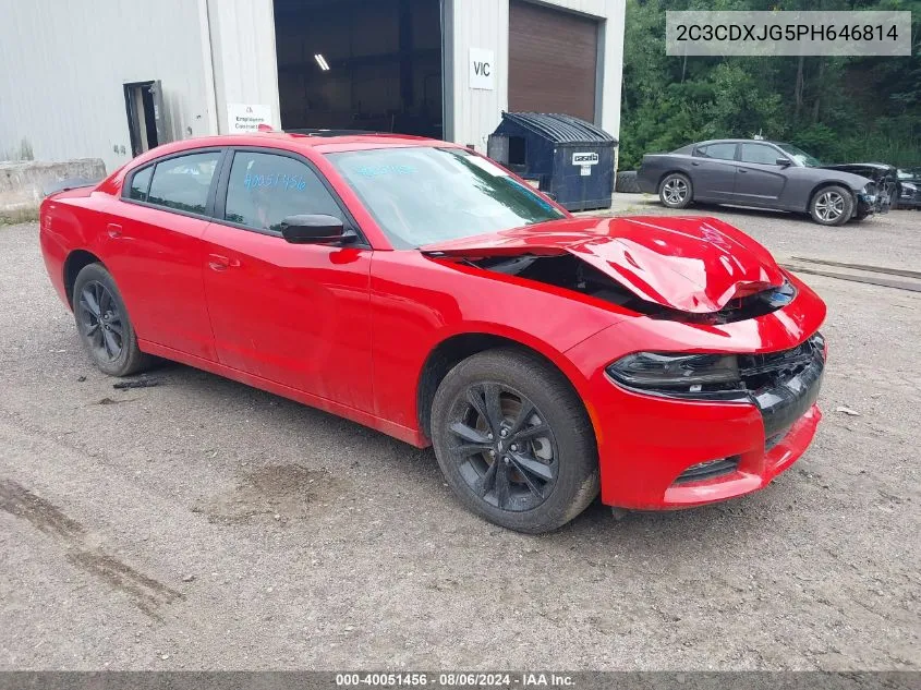 2023 Dodge Charger Sxt Awd VIN: 2C3CDXJG5PH646814 Lot: 40051456