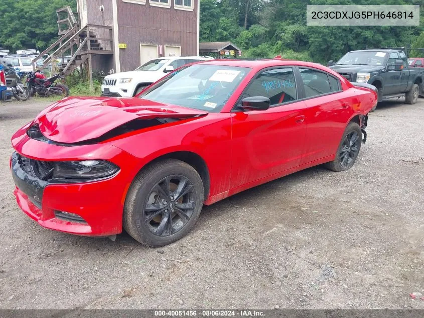 2023 Dodge Charger Sxt Awd VIN: 2C3CDXJG5PH646814 Lot: 40051456