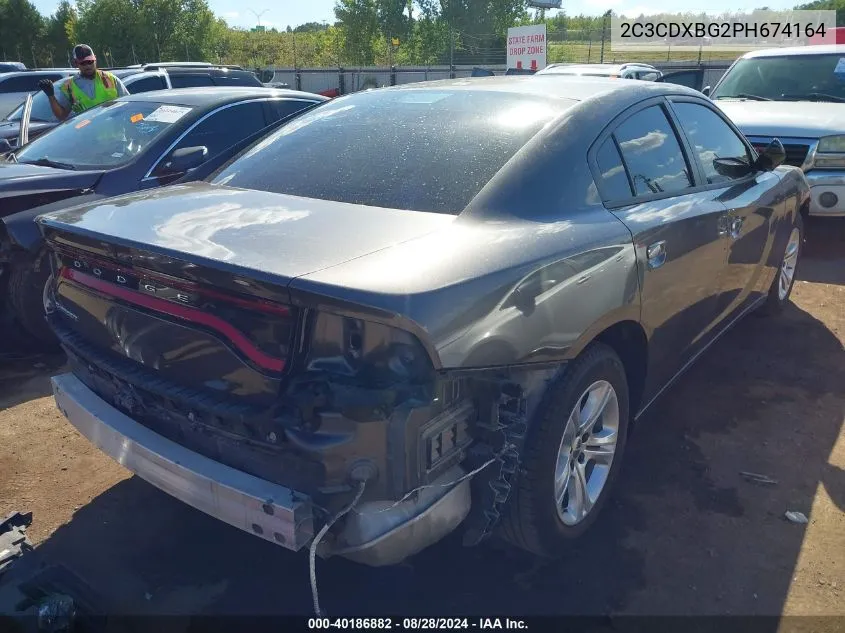 2023 Dodge Charger Sxt VIN: 2C3CDXBG2PH674164 Lot: 40186882